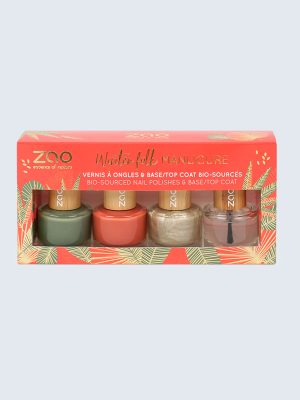 Winter Folk Manicure Natuurlijke Nagellak, Geschenkdoos, Kerst, Limited ed.